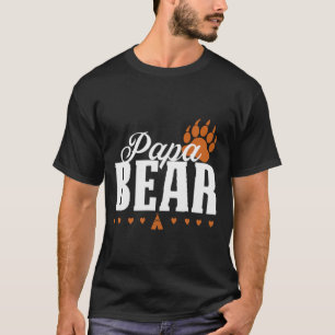 Papa-Bärn-Tatzen-Druck-Shirt T-Shirt