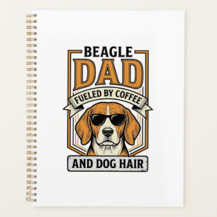 Papa Beagle alimenté par le café et le maillot de