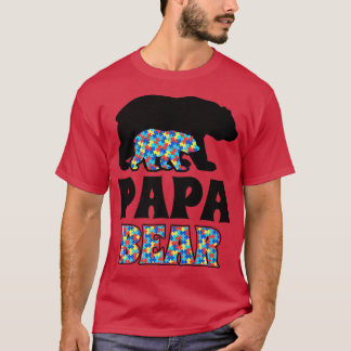 Papa Bear Autismus Awareness Premium T-Shirt