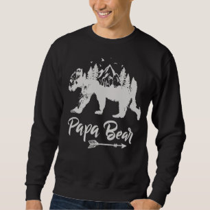 Papa Bear Bester Vater Vatertag Vater Pop Männer Sweatshirt