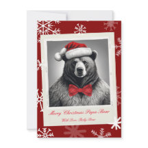 Papa Bear Carte de Noël