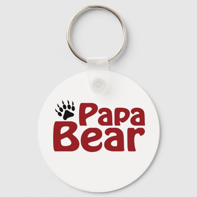 Papa Bear Claw Schlüsselanhänger (Vorderseite)