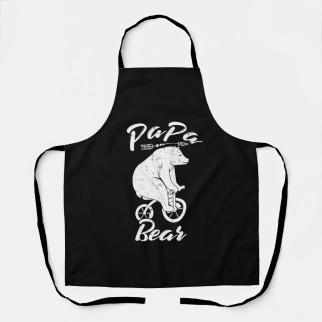 Papa Bear Cool Design Schürze (Vorderseite)