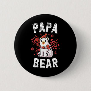 Papa Bear Familie Weihnachten S Polar Bear Holiday Button