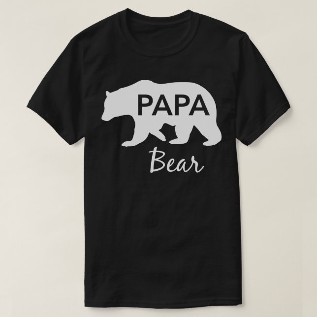 Papa Bear Großes Geschenk für Vater Großvater Vate T-Shirt (Design vorne)