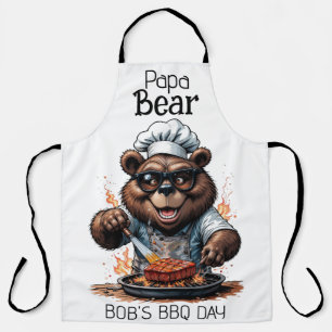 Papa Bear Koch Barbecue Day Schürze