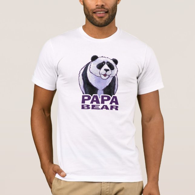 Papa Bear Panda Men's Light T-Shirt (Vorderseite)