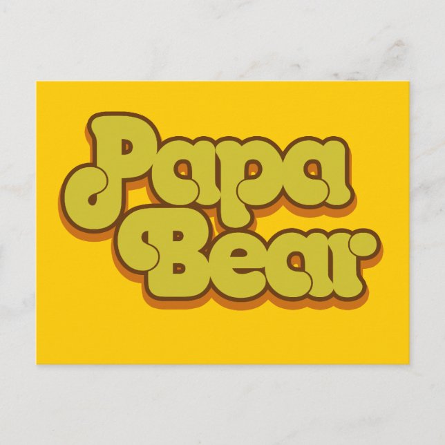 Papa Bear Postkarte (Vorderseite)