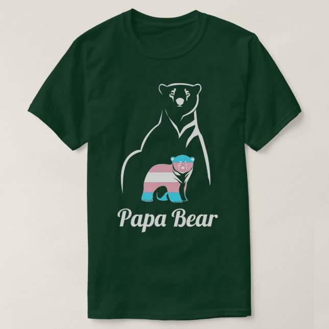 Papa Bear ransgender Dad rans Child LGB rans Pride T-Shirt (Design vorne)