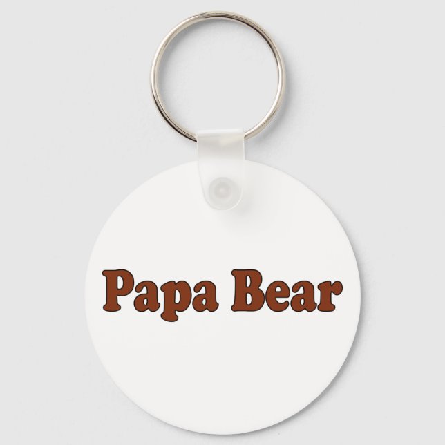 Papa Bear Schlüsselanhänger (Vorderseite)