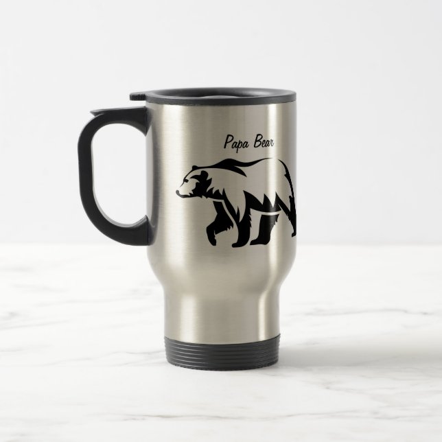Papa Bear Travel Mug Reisebecher (Links)