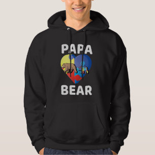 Papa Bear World Autismus Awareness Vater Pater S D Hoodie