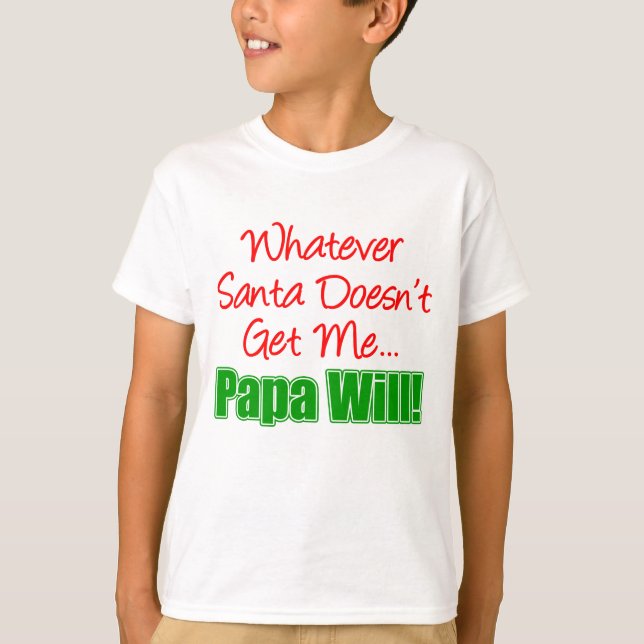 Papa besser als Santa T-Shirt (Vorderseite)
