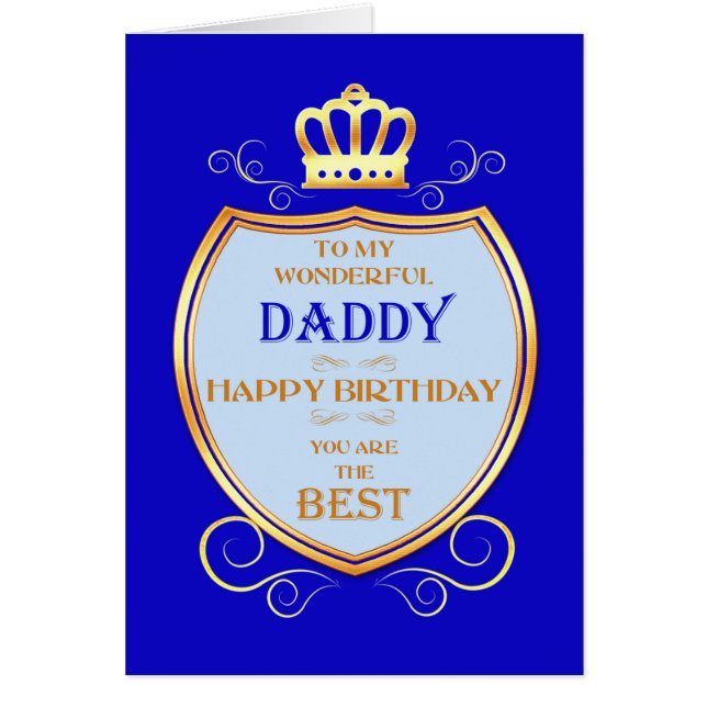 Papa Birthday with Shield (Devant)