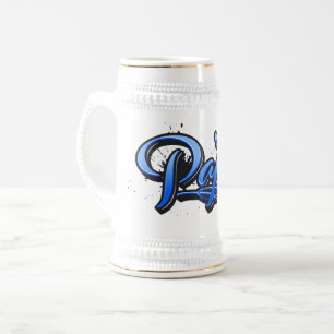 Papa blue Heart Graffiti Bierkrug Krug Bierglas