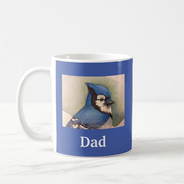 Papa Bluejay Joyeux Fête des pères Mug (Gauche)