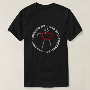 Papa Bod Alimenté Par T-shirt Parties scintillant 