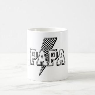 Papa Bold À damiers Lightning Keepsaké Mug