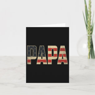 Papa Bold Patriotische Amerikanische Flagge Vatert Karte