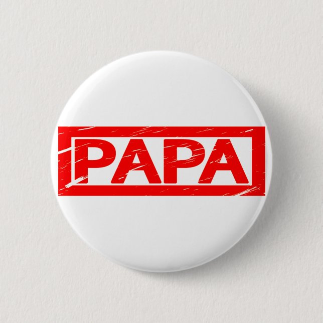 Papa-Briefmarke Button (Vorderseite)
