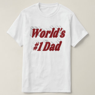 Papa burgundy texte T-shirt