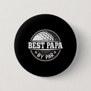 Papa by Par Vintag Golf Player Daddy Vater Vathers Button