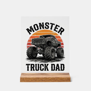 Papa camion monstre graphique vintage tout-terrain