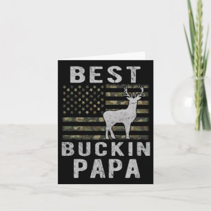 Papa Camouflage American Flag Deer Hu Karte