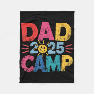 Papa-Camp 2025 Familienurlaub Sommer-Camping-Crew  Fleecedecke