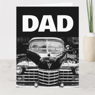 PAPA CARTE DE SALUT DE VOITURE CLASSIQUE