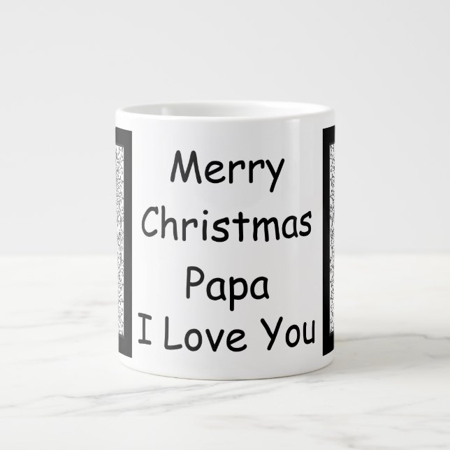 Papa Christmas Jumbo Tasse (Vorderseite)