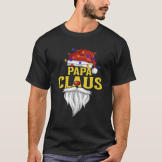 Papa Claus Christmas Pajama Familienmatching T-Shirt
