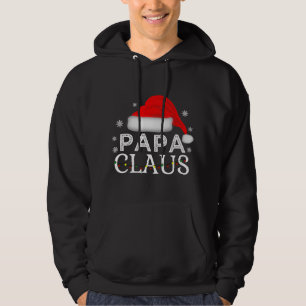 Papa Claus Funny Christmas Family Matching Vater Hoodie