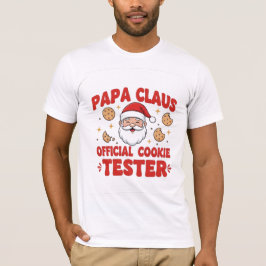 Papa Claus – Official Cookie Tester | Funny Christ T-Shirt