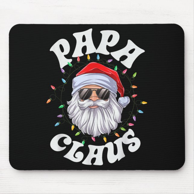 Papa Claus Santa Christmas Dad Family Matching Paj Mousepad (Vorne)