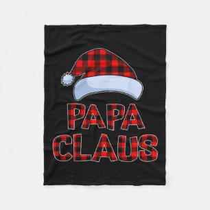 Papa Claus Weihnachts-Lichter Pajama Familie Match Fleecedecke