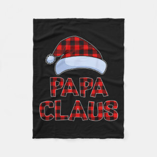 Papa Claus Weihnachts-Lichter Pajama Familie Match Fleecedecke