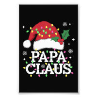 Papa Claus Weihnachtslicht-Pyjama-Familien-Matchin