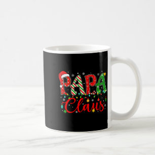 Papa Claus Weihnachtslichter Pyjama Familie passen Kaffeetasse