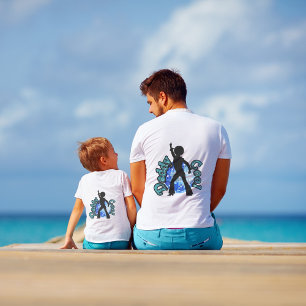 Papa Cool Disco Dance rétro Fête des pères T-shirt