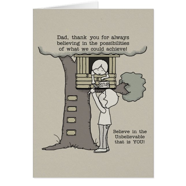 Papa croit aux possibilités (Devant)