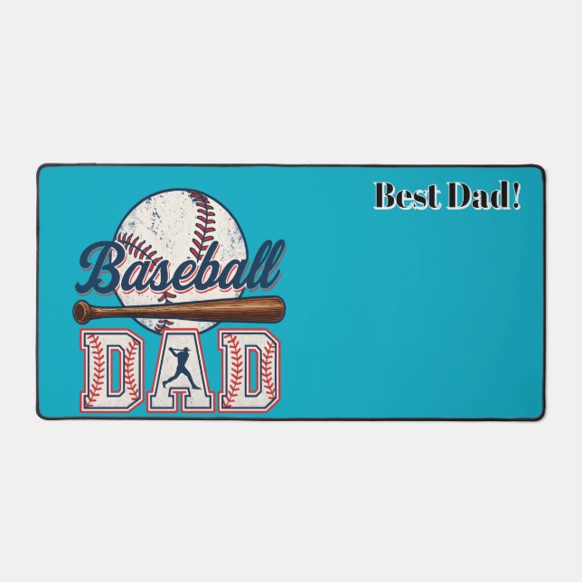 Papa de baseball. Meilleur papa ! Personnalisé (Recto)