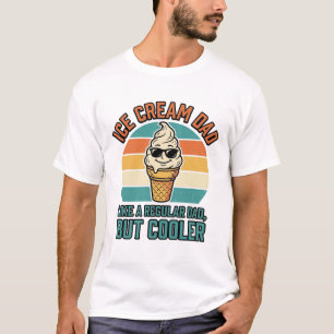 Papa de glace vintage drôle T-shirt de papa de gla