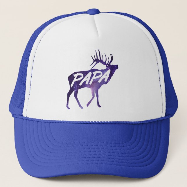 Papa Deer Truckerkappe (Vorderseite)