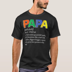 Papa Definition Beruflich Großkindlöffler T-Shirt