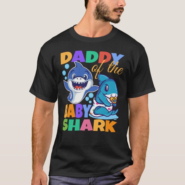 Papa der Babyhai T-Shirt (Vorderseite)
