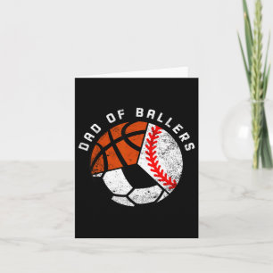 Papa der Baller Sportliebhaber-Geschenk zum Vatert Karte
