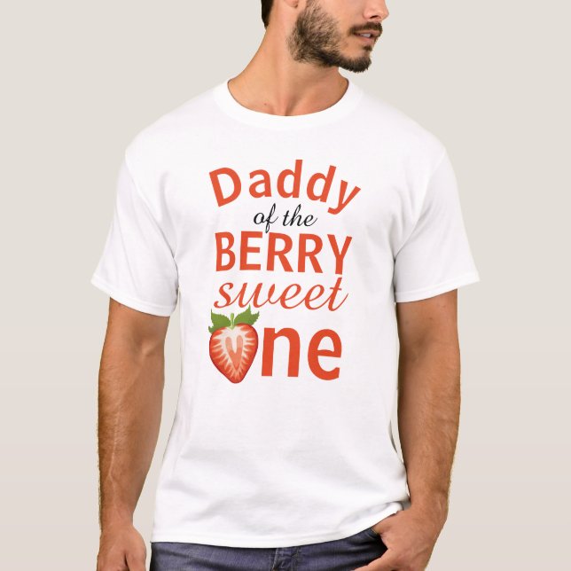 Papa der Beere, Süßes Erdbeere T-Shirt (Vorderseite)