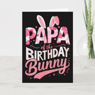 Papa der Birthday Bunny-Familie passende Party S Karte