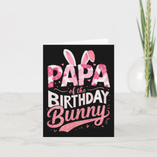 Papa der Birthday Bunny-Familie passende Party S Karte